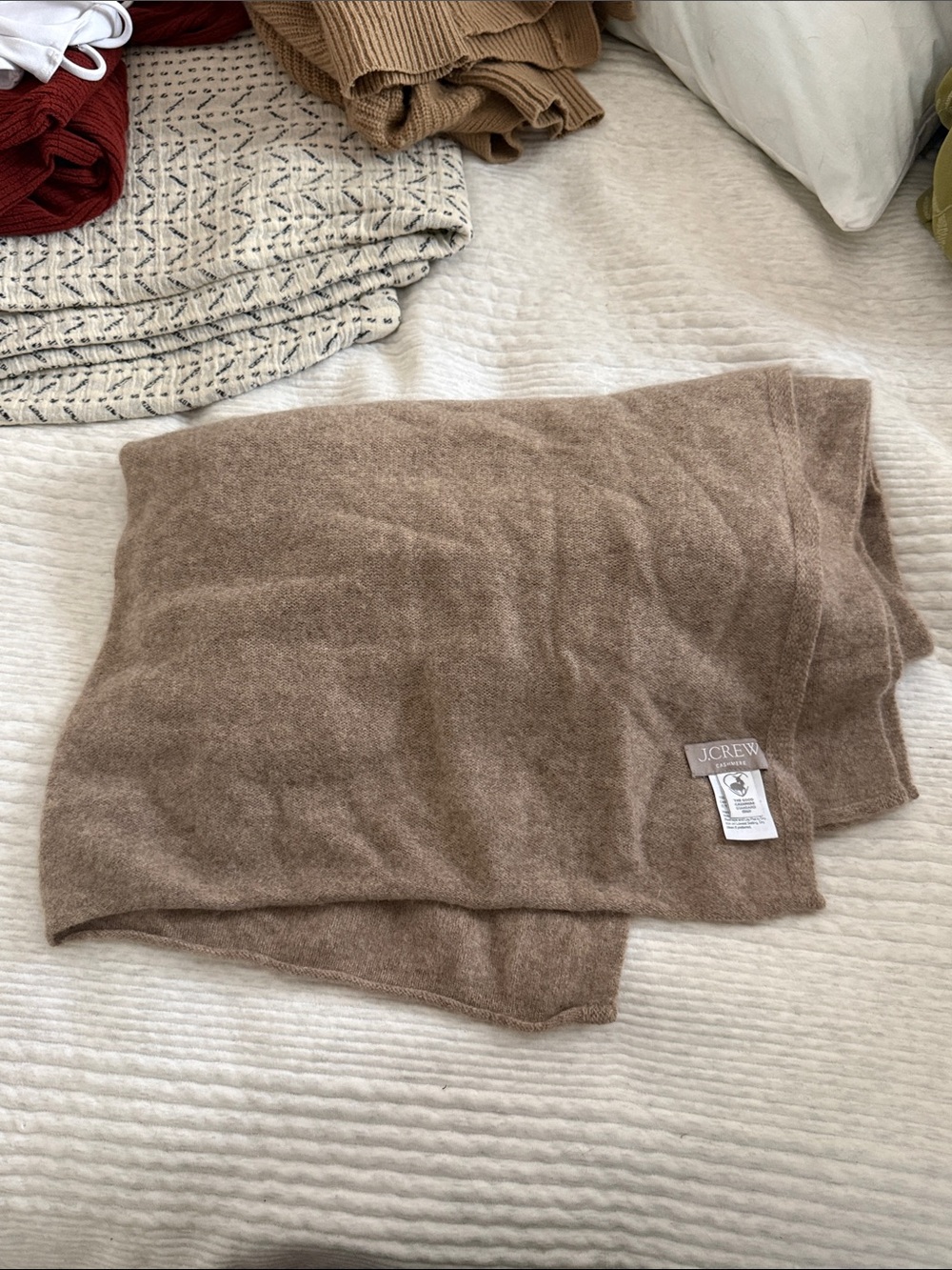 J. Crew Camel Cashmere wrap